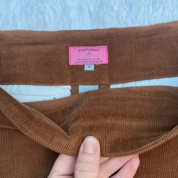 CASTAWAY • Castaway Nantucket Island Ali Skirt in Brown Corduroy size 10 - Picture 6 of 16
